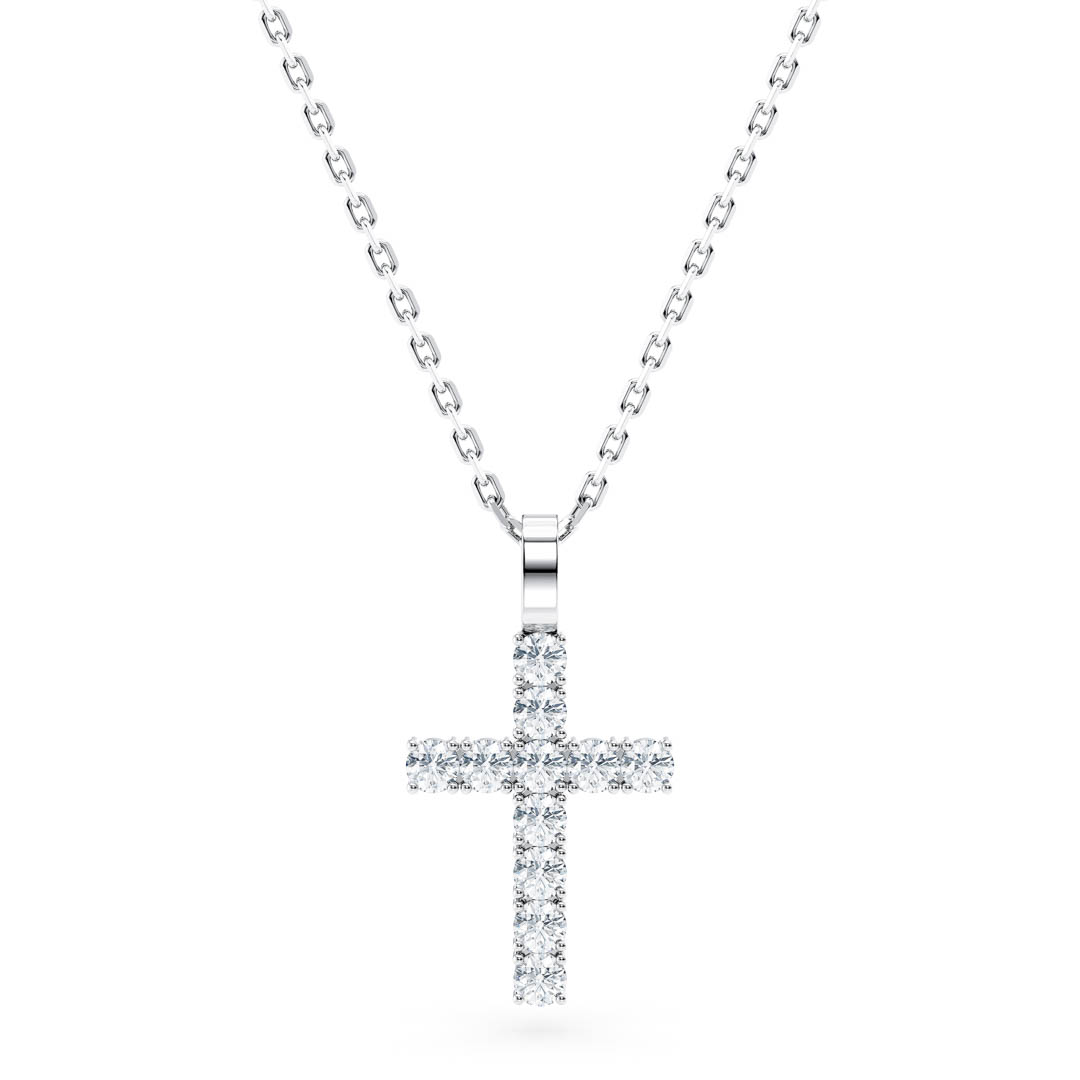 Micro Diamond Cross Necklace