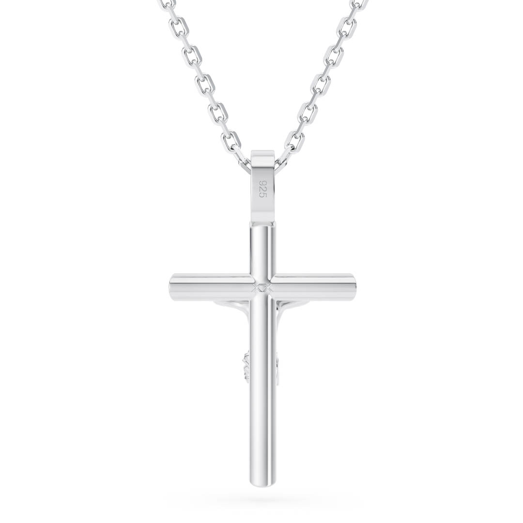 Solid 925 Silver Crucifix Cross