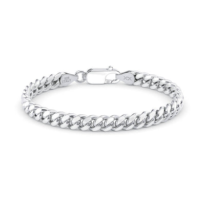 7mm Sterling Silver Miami Cuban Link Bracelet